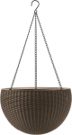 Lillepott HANGING SPHERE rippuv, pruun