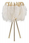 Laualamp FEATHER, kuldne/valge