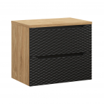 M&ouml;&ouml;blikomplekt OOKEANIMUST 70 cm lauaplaadiga, &otilde;litatud tamm