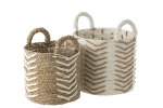 Korvid CHEVRON 2 tk komplekt, valge/looduslik