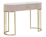 Konsoollaud MONTPELLIER 100x40x75cm, roosa/kuldne