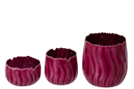 K&uuml;&uuml;nlaaluste komplekt FUCHSIA 3-osaline, roosa