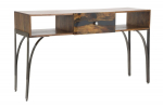 Konsoollaud MUSTANG 130x40x80, pruun/hall