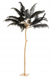 Kunstpuu FEATHERS STEEL H190cm suur, must/kuldne