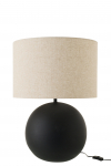 Lauvalamp BALL keraamiline, must