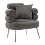 Tugitool SILVERY PLUS 78x68x85 cm, hall/h&otilde;be