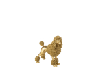 Dekoratsioon POODLE keskmine, kuld