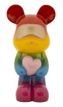 Dekoratiivne kuju RAINBOW BEAR 22,5x17,5x42,5cm, mitmev&auml;rviline
