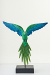 Dekoratsioon PARROT alusel, roheline/sinine