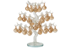 Dekoratiivkaunistus TREE CRYSTAL GOLD, kuldne