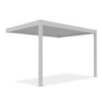 Pergola GUTROOF ELEGANCE WALL elektriline LED seinale 3x4m, valge