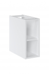Vannitoakapp ICONIC WHITE 20cm, valge