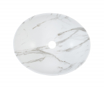 Kraanikauss ovaalne, mattvalge