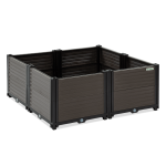 Lillekast TERRA CUBE S 82x82x31cm, tumepruun