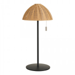 Laualamp WIGAN LED laaditav, looduslik/must