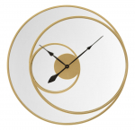Seinapeegel CLOCK kellaga &Oslash;90x5,5cm, kuldne