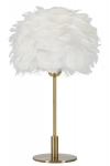 Laualamp FEATHER D30cm, kuldne/valge