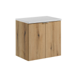 M&ouml;&ouml;blikomplekt NOVA 60 cm, mattvalge/tamm