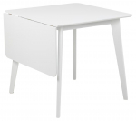 S&ouml;&ouml;gilaud ROXBY laiendatav ruudukujuline 80/120x80x76 cm, valge
