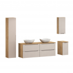 M&ouml;&ouml;blikomplekt LUXOR 160 cm + CLOUD 2tk, beež