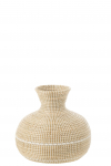 Vaas WOVEN looduslik/valge
