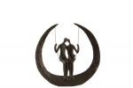 Dekoratsioon COUPLE ON SWING, tumepruun