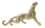 Dekoratiivne kuju LEOPARD 33x7,7x19,5 cm, kuldne/must