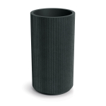 Lillepott CORO ROUND HIGH, tume grafiit