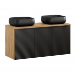M&ouml;&ouml;blikomplekt LUXOR BLACK 120 cm + NIKA 2tk, &otilde;litatud tamm
