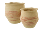 Korvide komplekt STRIPE 2tk, naturaalne/oranž