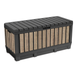 Aiakast DECO KENTWOOD 350L, hallikaspruun