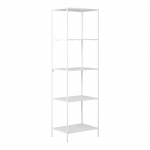 Riiul VITA 5 riiuliga 51x35x170 cm, valge