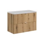 M&ouml;&ouml;blikomplekt NOVA 80 cm, mattvalge/tamm