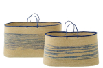 Korvide komplekt COASTAL 2tk, naturaalne/sinine