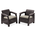 Aiatoolide komplekt CORFU DUO, pruun