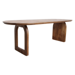 Ovaalne s&ouml;&ouml;gilaud BULLNOSE 180x90cm, pruun