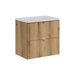 M&ouml;&ouml;blikomplekt NOVA 60 cm, mattvalge/tamm