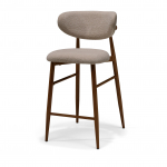 Baaritool DALTON, taupe/tumepruun