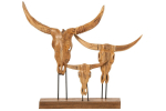Dekoratiivkaunistus BULL SKULL, naturaalne