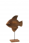Dekoratsioon FISH suur, pruun/must
