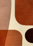 Villane vaip LIPARI 160x230 cm, terrakota