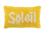 Dekoratiivpadi SOLEIL tuftitud, kollane/valge