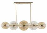 Laelamp VENICE 116x27x79 cm, kuldne/pruun