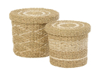 Korvide komplekt STRIPE 2tk, valge/naturaalne