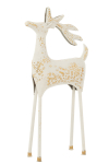 Dekoratsioon REINDEER metallist, valge
