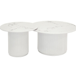 Diivanilaud EASY 2 tk &oslash;60/80 cm, valge