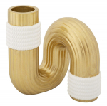 Vaas BANN 10,5x12,7x10,5cm, kuldne/valge