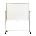 Loengutahvel MEMOBE BASIC 120x90 cm, kahepoolne mobiilne, valge