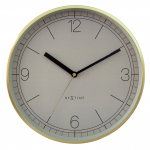 Seinakell NOVA 30 cm, kuldne/hall