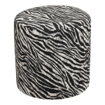 Tumba KIMBERLEY &oslash;40x40 cm, must/valge